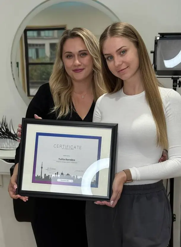 Lash training certificate